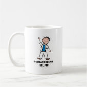 Kinderarts Selfie Koffiemok Dokter Cadeau (Links)