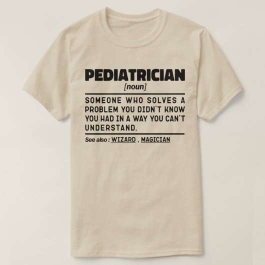 Kinderarts Substantief Grappige Baby Dokter Cool K T-shirt (Design voorkant)