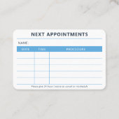 Kinderarts Teddy Bear Schattigee afspraak Visitekaartje (Achterkant)