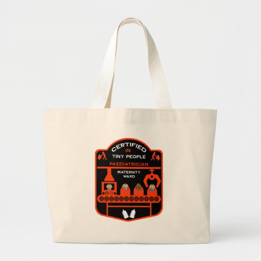 KinderartsBedankt Cadeau Grote Tote Bag (Voorkant)