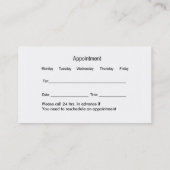 Kinderartsen Medische Visitekaartjes Afsprakenkaartje (Achterkant)