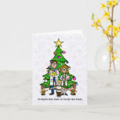 Kinderartsen met Elves en Kinder kerstkaart Kaart (Gele Bloem)