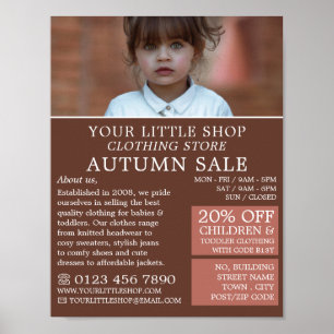 Kinderarts's Clothing Store Advert Poster