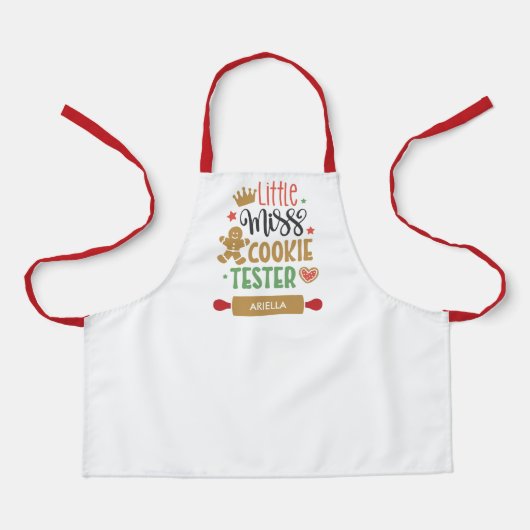 Kinderbakapron voor kerstvakantie schort (Voorkant)