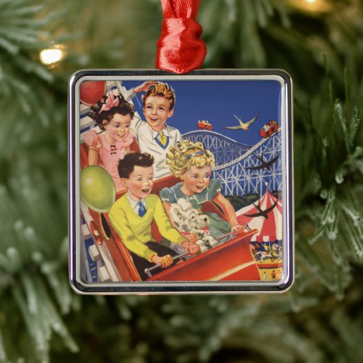  kinderballonnen Dog Roller Onderzetter Ride Metalen Ornament (Boom)