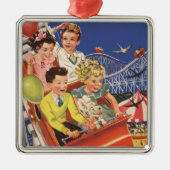  kinderballonnen Dog Roller Onderzetter Ride Metalen Ornament (Voorkant)