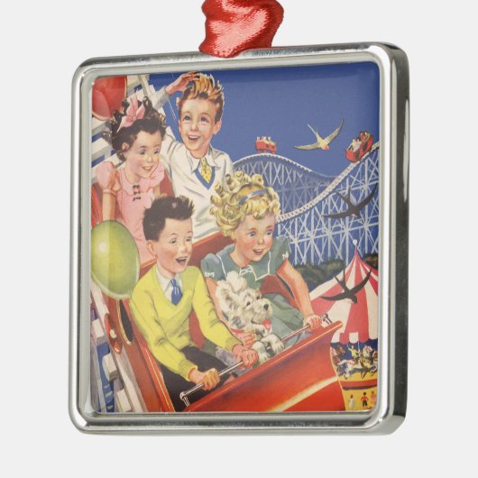  kinderballonnen Dog Roller Onderzetter Ride Metalen Ornament (Links)