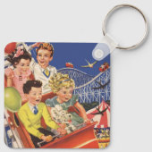  kinderballonnen Dog Roller Onderzetter Ride Sleutelhanger (Achterkant)