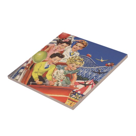  kinderballonnen Dog Roller Onderzetter Ride Tegeltje (Zijkant)