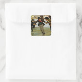 Kinderbedekking Vierkante Sticker (Tas)