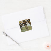 Kinderbedekking Vierkante Sticker (Envelop)