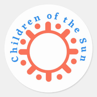 KINDERBEDJE RONDE STICKER