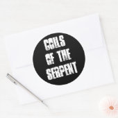 KINDERBEDJES Sticker! Ronde Sticker (Envelop)