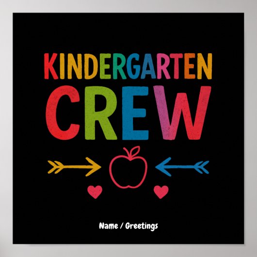 Kinderbemanning Leuke kleuterschool Terug naar sch Poster (Voorkant)