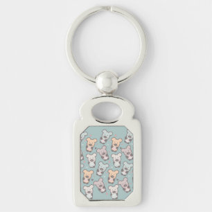 Kinderberen en Donuts Patroon Sleutelhanger
