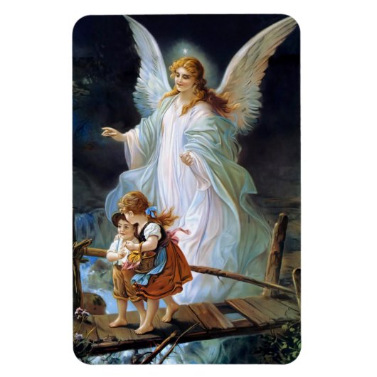 Kinderbeschermer Angel met White Wings Magneet (Verticaal)