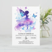 Kinderbetoverende Fairy Verjaardag Magic Kaart (Staand voorkant)