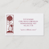 kinderbibliothecaris visitekaartje (Achterkant)