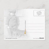 Kinderbiggetjes met gebottelde melk briefkaart (Achterkant)