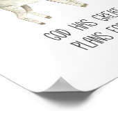 Kinderbijbel Verse God heeft grote plannen voor mi Poster (Hoek)