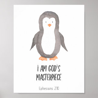 Kinderbijbel Verse ik ben Gods Masterstuk Poster