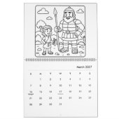 Kinderbijbelverhalen kleurkalender kalender (Mar 2027)