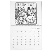 Kinderbijbelverhalen kleurkalender kalender (Jan 2027)