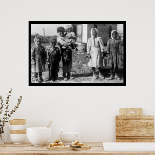 Kinderbijenarbeiders in de Boerderij bij Sterling, Poster (Keuken)