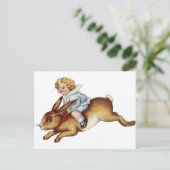 Kinderbijnen Bunny Rabbit Briefkaart (Staand voorkant)