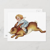 Kinderbijnen Bunny Rabbit Briefkaart (Voorkant / Achterkant)