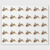 Kinderbijnen Bunny Rabbit Cadeaupapier (Vlak)