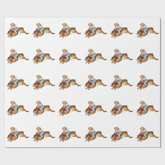  Kinderbijnen Bunny Rabbit Cadeaupapier (Vlak)