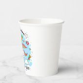 Kinderblauwe eenhoorn papieren bekers (Links)