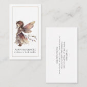 Kinderboek Auteur Schrijver Fairy Visitekaartje (Voorkant / Achterkant)