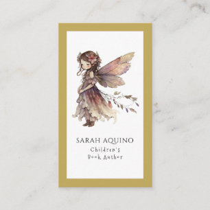Kinderboek Auteur Schrijver Fairy Visitekaartje