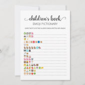 Kinderboek Emoji Pictionary Game Kaart (Voorkant)