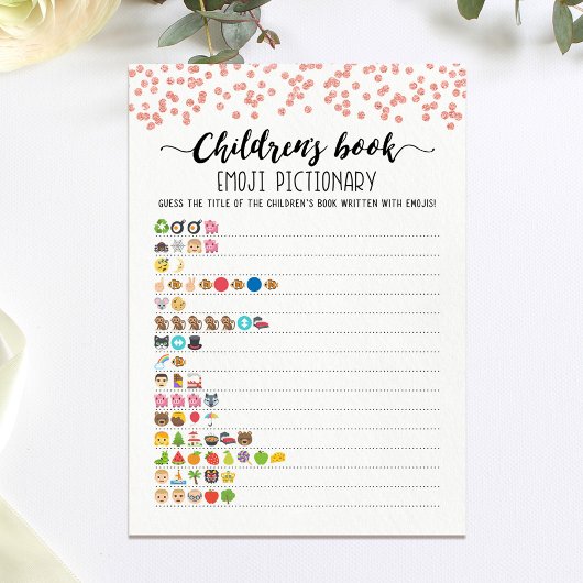 Kinderboek Emoji Pictionary Game Kaart