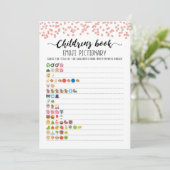 Kinderboek Emoji Pictionary Game Kaart (Staand voorkant)