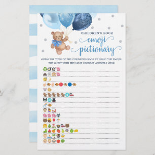 Kinderboek Emoji Pictionary Game Teddy Bear