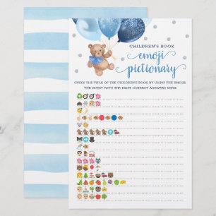 Kinderboek Emoji Pictionary Game Teddybeer