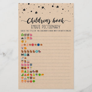 Kinderboek Emoji Pictionary met Antwoorden spel