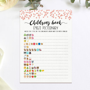 Kinderboek Emoji Pictionary Speelkaart Kaart