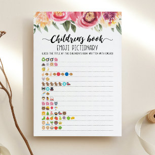 Kinderboek Emoji Pictionary spelkaart Kaart