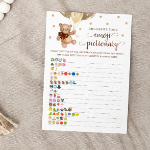 Kinderboek Emoji Pictionary Teddy Bear Kaart