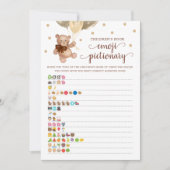 Kinderboek Emoji Pictionary Teddy Bear Kaart (Voorkant)