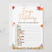 KINDERBOEK EMOJI SPEL BABY SHOWER SPEL BEER KAART (Voorkant)