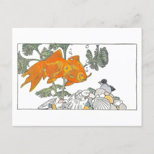 kinderboek Illustratie Goldfish Briefkaart