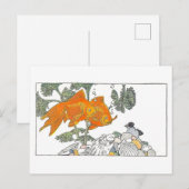 kinderboek Illustratie Goldfish Briefkaart (Voorkant / Achterkant)