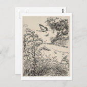  kinderboek illustratie vlinders briefkaart (Voorkant / Achterkant)