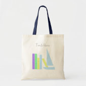 Kinderboeken en Speelgoed-zeilboot Tote Bag (Voorkant)